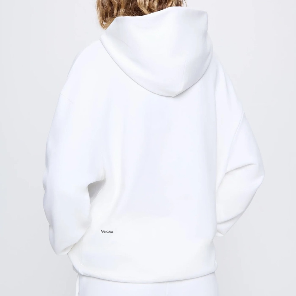 🥛Pangaia 365 Mid-weight Off-White Unisex Hoodie Sweatshirt, Size Medium - Picture 4 of 16